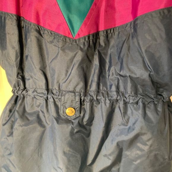 Boréal Vintage 90s Colorblock Winter Coat – Drawstring Waist – Size 12 see desc - Picture 7 of 16